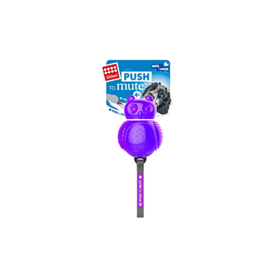 Juguete Perro Gigwi Push To Mute Owl Morado y Azul