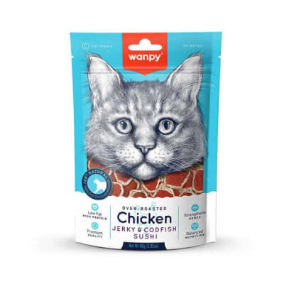 Wanpy Jerky Cat Chicken & Codfish Sushi
