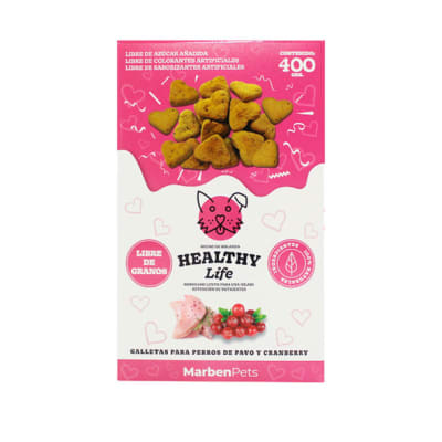 Snack Perro Marbenpets Healthy Life Galletas Pavo y Cranberry1
