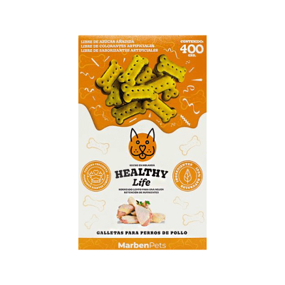 Snack Perro Marbenpets Healthy Life Galletas Pollo1