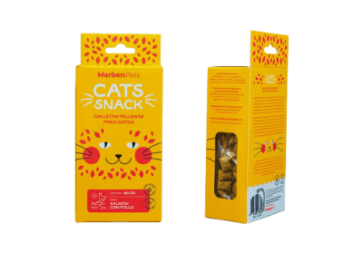 Galleta Gato Marbenpets Snack Rellenas Salmon y Pollo