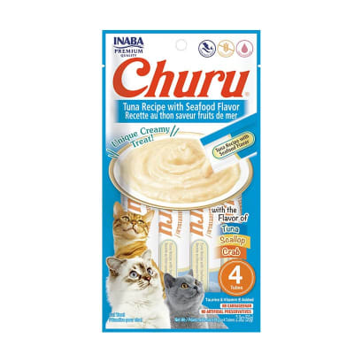 Snack Gato Churu Atun y Mariscos