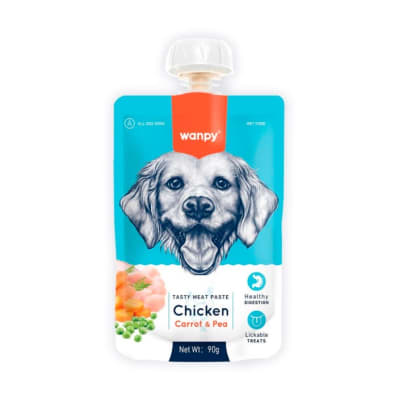 Alimento Humedo Perro Wanpy Tasty Meat Chicken Carrot and Pea (90g)1