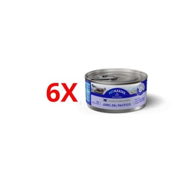 Alimento Humedo Gato Pack 6x Petmarine Filete Jurel Salsa (156gr)1
