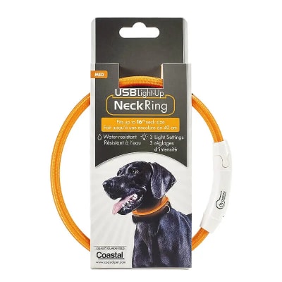 Coastal Perro Collar Luz con USB (M/L)