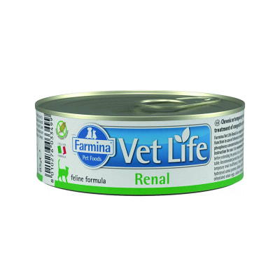 Alimento Humedo Gato Vet Life WF Feline Renal Lata1