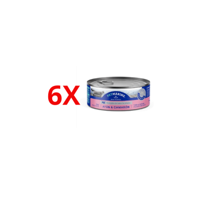 6x Petmarine Atun y Camaron Lata 156g1