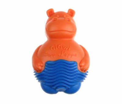 Gigwi Suppa Puppa Xsmall Hipopotamo Naranja/Azul1