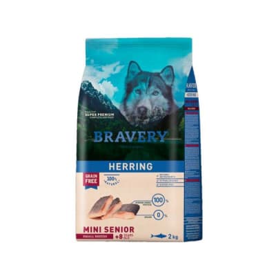 Alimento Perro Bravery Herring Senior Small Breed (2kg / 7kg)1