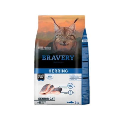 Bravery Herring Senior Cat (2kg)1