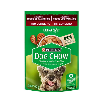 Dog Chow Adulto Cordero Todos Tamanos Pouch 100g