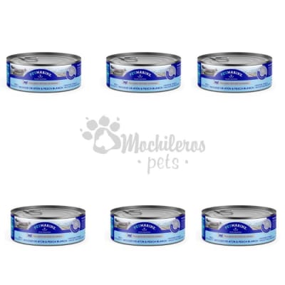 6x Petmarine Mousse Atun Pescado Blanco 156gr1
