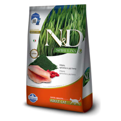 N&D Spirulina Gato Adulto Tilapia 1.5kg