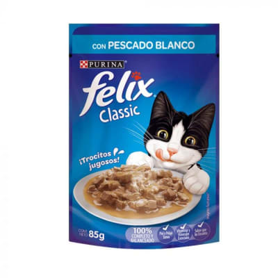 Purina Felix Pescado Blanco Pouch 85gr
