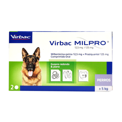 Virbac Milpro Perros 12.5/125mg >5kg