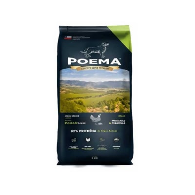 Poema Perro Senior Raza Pequeña y Mediana Pollo 3kg1