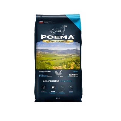 Poema Perro Cachorro Rza Pequeña Mediana Pollo 3kg
