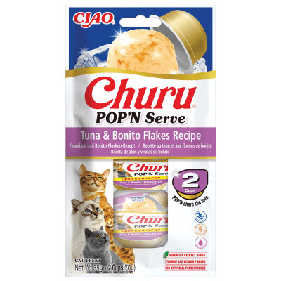 Churu Cat Pop N Serve Atun y Bonito 70gr
