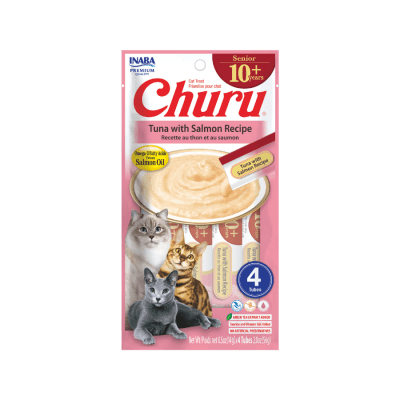 Churu Cat Senior 10+ Atun y Salmon 56gr