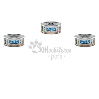 Pack 3x Vet Life WF Cat Convalescense Lata 85gr