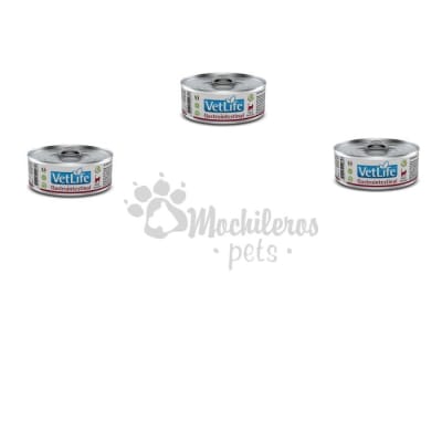 Pack 3x Vet Life WF Cat Gastrointestinal Lata 85gr