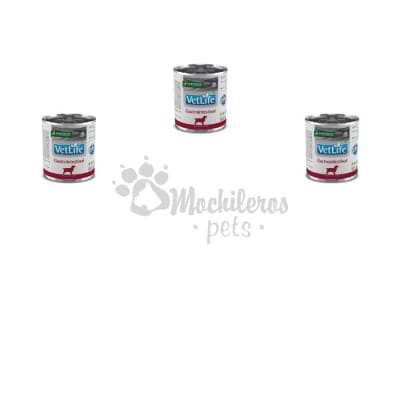 Pack 3x Vet Life WF Dog Gastrointestinal Lata 300gr