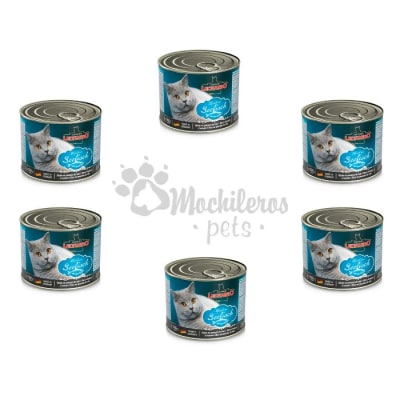 Pack 6x Leonardo Lata Quality Seleccion Pescado 200gr