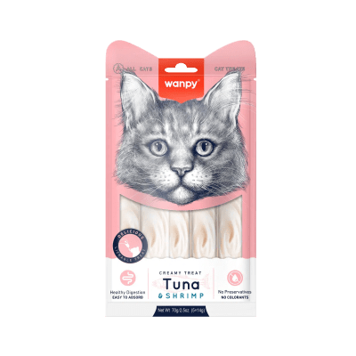Wanpy Snack Creamy Cat Tuna and Shrimp 70gr1