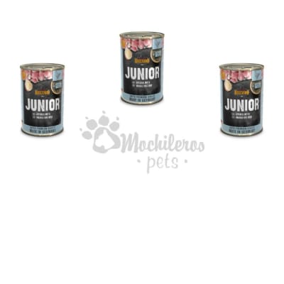 Pack 3x Belcando Lata Junior Ave Huevo 400gr