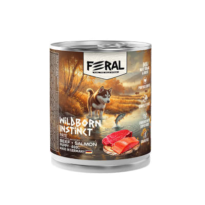Feral Wet Puppy Beef and Salmon 400gr