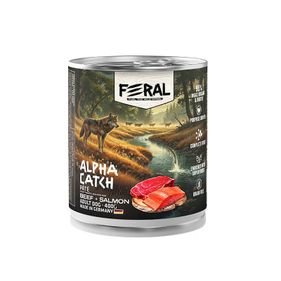 Feral Wet Adult Dog Beef and Salmon 400g