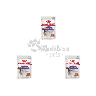 Pack 3x Royal Canin Cat Adult Sterilised Pouch 85gr