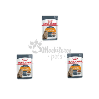 Pack 3x Royal Canin Cat Intense Beauty Pouch 85gr