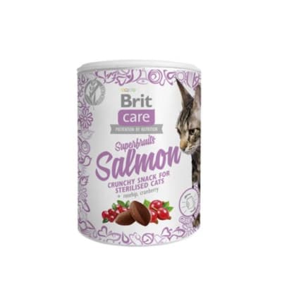 Brit Care Cat Snacks Superfruits Salmon (100gr)