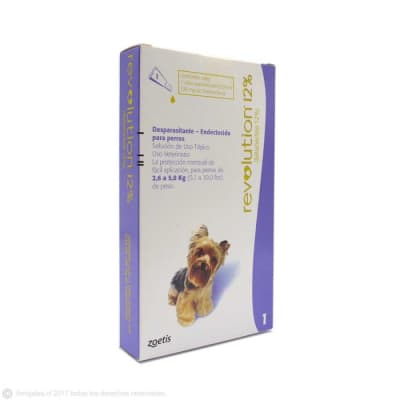 Antiparasitario Perro Revolution 2.6-5kg
