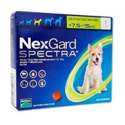 Antiparasitario Interno y Externo Perros Nexgard Spectra 7.6-15kg1