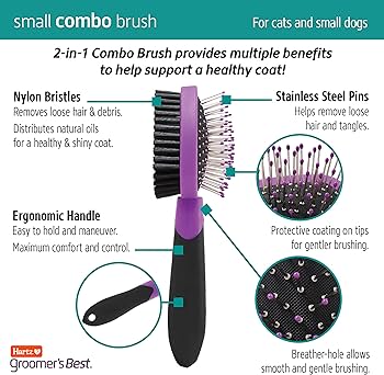 Hartz Cepillo Groomers Best Small Combo Brush Cats