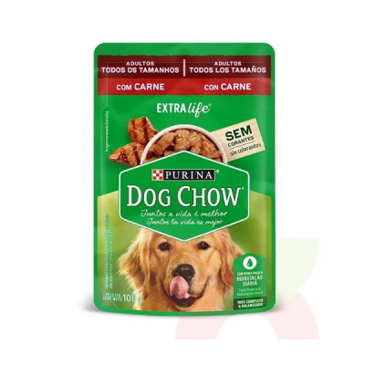 Alimento Humedo Perro Dog Chow Pouch Adulto Carne1