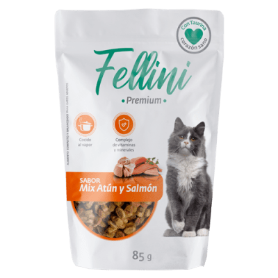 Alimento Humedo Fellini Pouch Mix Atun/Salmon