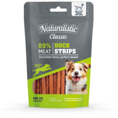 Snacks Perros Naturalistic Duck Strips