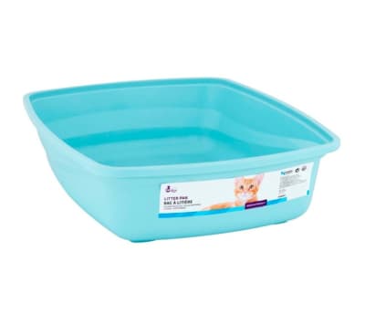 Bandeja Cat Love Bano Sin Borde Celeste