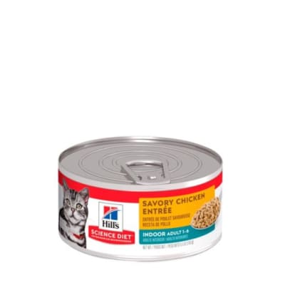Alimento Humedo Gato Hills Indoor Chicken Lata (156gr)1