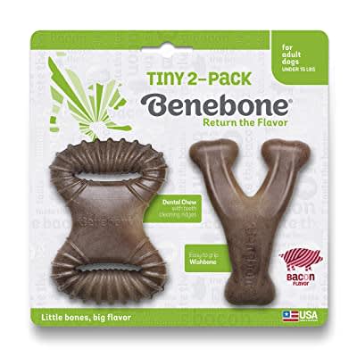 Juguete Perros Benebone Tiny 2-Pack Bacon1
