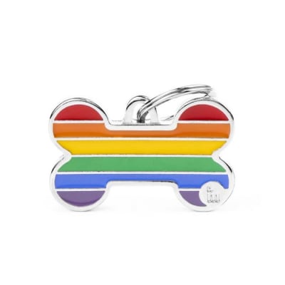 Placa My Family L Bone Rainbow