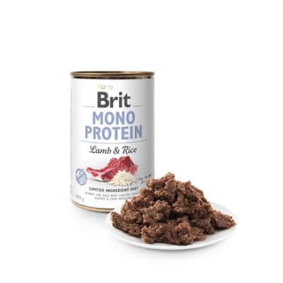 Alimento Humedo Perro Brit Mono Protein Lamb and Rice (400gr)