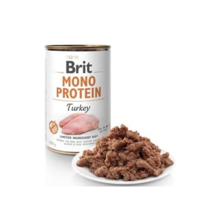 Alimento Humedo Perro Brit Mono Protein Turkey (400gr)1