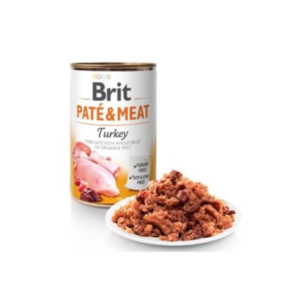 Alimento Humedo Perro Brit Pate and Meat Turkey (400gr / 800gr)