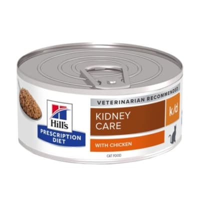 Alimento Humedo Gato Medicado Hills Kidney Care K/D Lata (156gr)1