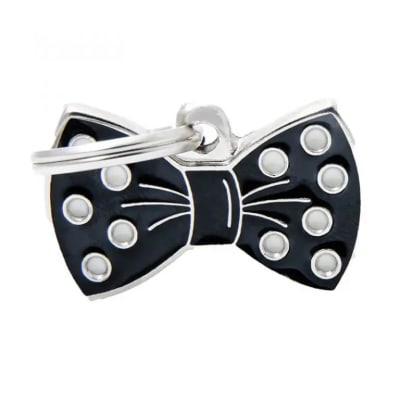 Placa My Family Bow Tie Black 1 Und