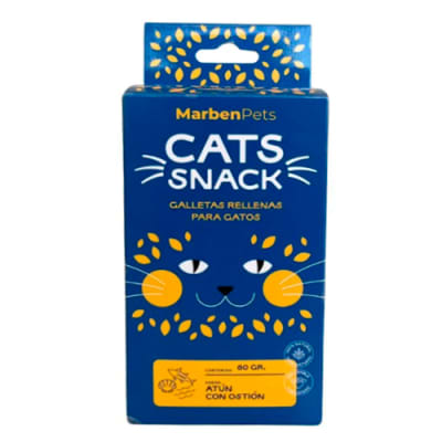 Marbenpets Cat Snack Galleta Rellena Atun con Ostion